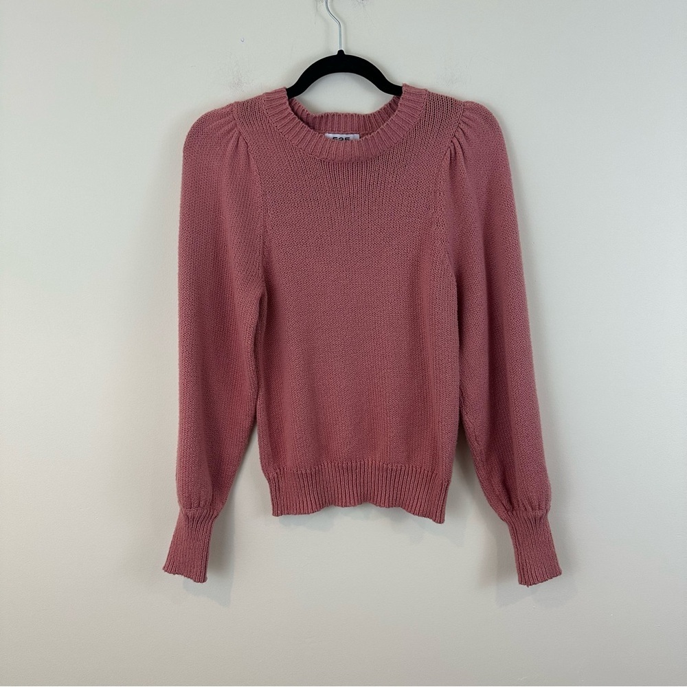 525 America Evereve Dusty Rose Finley Puff Pullover Sweater Size XS NWT